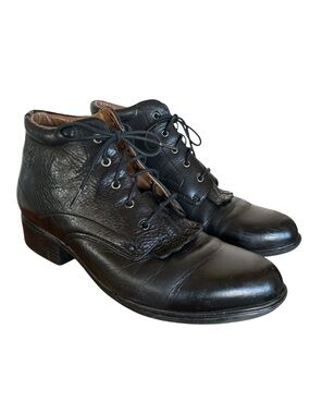 Ariat Boots women's 40, Josie 12101 Black Leather Kiltie equestrian paddock euc